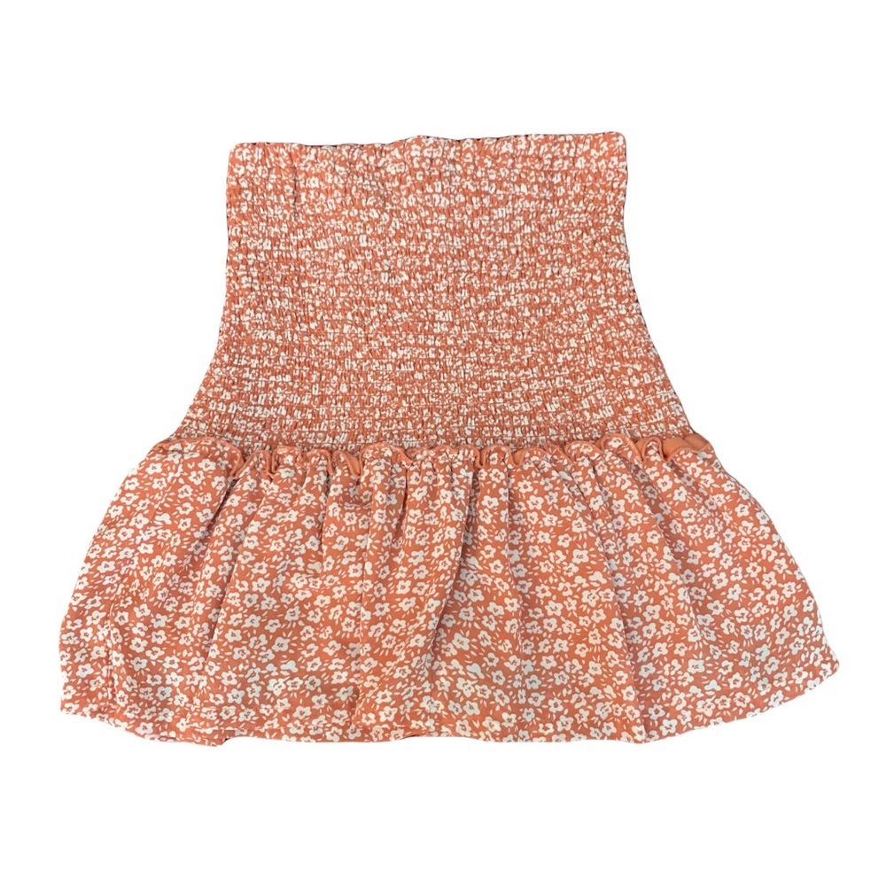 Frilled Floral Mini Skirt